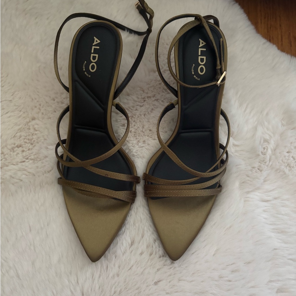 Aldo Women's Gold Strappy Heels